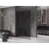 Mexen Velar Duschwand zum Schieben Walk-in 140 x 200 cm, graphit 8 mm, gebürstetes Kupfer - 871-140-000-43-65