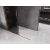 Mexen Velar Duschwand zum Verschieben Walk-in 130 x 200 cm, Graphit 8 mm, gebürstetes Kupfer - 871-130-000-43-65