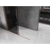 Mexen Velar Duschwand zum Schieben Walk-in 140 x 200 cm, graphit 8 mm, gebürstetes Kupfer - 871-140-000-43-65