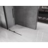 Mexen Velar begehbare Schiebeduschwand 70 x 200 cm, Mattglas 8 mm, schwarz - 871-070-000-33-70