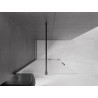 Mexen Velar Duschwand zum Verschieben Walk-in 90 x 200 cm, Frost 8 mm, Schwarz - 871-090-000-33-70