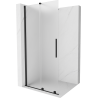 Mexen Velar Duschwand schiebbar Walk-in 100 x 200 cm, matt 8 mm, schwarz - 871-100-000-33-70