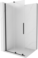 Mexen Velar Duschwand schiebbar Walk-in 100 x 200 cm, matt 8 mm, schwarz - 871-100-000-33-70