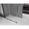 Mexen Velar verschiebbare Walk-In-Duschwand 130 x 200 cm, matt 8 mm, schwarz - 871-130-000-33-70