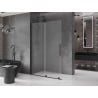 Mexen Velar Duschwand zum Schieben Walk-in 160 x 200 cm, gefrostet 8 mm, schwarz - 871-160-000-33-70