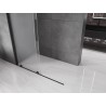 Mexen Velar Schiebedusche Walk-in 150 x 200 cm, Milchglas 8 mm, schwarz - 871-150-000-33-70