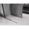 Mexen Velar Duschwand zum Schieben Walk-in 160 x 200 cm, gefrostet 8 mm, schwarz - 871-160-000-33-70