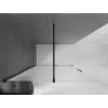 Mexen Velar verschiebbare Walk-In-Duschwand 130 x 200 cm, matt 8 mm, schwarz - 871-130-000-33-70