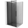 Mexen Velar Duschwand zum Verschieben Walk-in 100 x 200 cm, Graphit 8 mm, Schwarz - 871-100-000-43-70