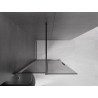 Mexen Velar Duschwand verschiebbar Walk-in 75 x 200 cm, graphit 8 mm, schwarz - 871-075-000-43-70