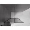 Mexen Velar Duschwand zum Verschieben Walk-in 100 x 200 cm, Graphit 8 mm, Schwarz - 871-100-000-43-70