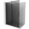 Mexen Velar Schiebedusche Walk-in 130 x 200 cm, Graphit 8 mm, Schwarz - 871-130-000-43-70