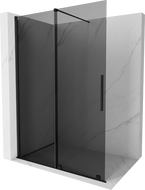 Mexen Velar Schiebedusche Walk-in 130 x 200 cm, Graphit 8 mm, Schwarz - 871-130-000-43-70