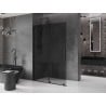 Mexen Velar Duschwand zum Schieben Walk-in 150 x 200 cm, Grafik 8 mm, schwarz - 871-150-000-43-70