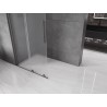Mexen Velar verschiebbare Walk-in Duschwand 80 x 200 cm, matt 8 mm, gebürstetes Pistolenmetallgrau - 871-080-000-33-66
