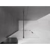 Mexen Velar verschiebbare Duschwand Walk-in 100 x 200 cm, mattiert 8 mm, gebürstetes Gun Gray - 871-100-000-33-66