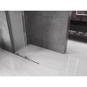 Mexen Velar Duschwand zum Schieben Walk-in 85 x 200 cm, Raureif 8 mm, gebürstetes Gun Grey - 871-085-000-33-66