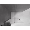 Mexen Velar Duschwand verschiebbar Walk-in 90 x 200 cm, Frost 8 mm, Gun Gray gebürstet - 871-090-000-33-66
