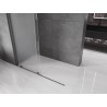 Mexen Velar Duschwand zum Schieben Walk-in 160 x 200 cm, Mattglas 8 mm, Bürstet Gun Grau - 871-160-000-33-66