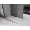 Mexen Velar Duschwand Schiebewand Walk-in 150 x 200 cm, Frost 8 mm, gebürstetes Gun Gray - 871-150-000-33-66