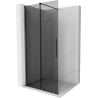 Mexen Velar begehbare Duschwand 90 x 200 cm, Graphit 8 mm, gebürstetes Gun Gray - 871-090-000-43-66