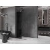 Mexen Velar Duschwand schiebbar Walk-in 85 x 200 cm, Grafit 8 mm, Gun Gray gebürstet - 871-085-000-43-66