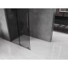 Mexen Velar begehbare Duschwand 90 x 200 cm, Graphit 8 mm, gebürstetes Gun Gray - 871-090-000-43-66