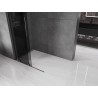 Mexen Velar verschiebbare Duschwand Walk-in 100 x 200 cm, graphit 8 mm, gun grau gebürstet - 871-100-000-43-66