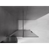 Mexen Velar verschiebbare Duschwand Walk-in 100 x 200 cm, graphit 8 mm, gun grau gebürstet - 871-100-000-43-66