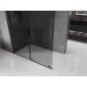 Mexen Velar Duschwand verschiebbar Walk-in 130 x 200 cm, grafit 8 mm, gebürstetes Gun Gray - 871-130-000-43-66