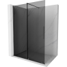 Mexen Velar Walk-In Duschwand schiebbar 150 x 200 cm, Graphit 8 mm, Gun Gray gebürstet - 871-150-000-43-66