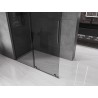 Mexen Velar Schiebetür Duschwand Walk-in 160 x 200 cm, graphit 8 mm, gebürstet gun gray - 871-160-000-43-66