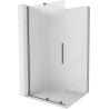 Mexen Velar Walk-In-Duschwand zum Schieben 110 x 200 cm, mattiert 8 mm, Gun Metal - 871-110-000-33-95