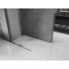 Mexen Velar Walk-In-Duschwand zum Schieben 110 x 200 cm, mattiert 8 mm, Gun Metal - 871-110-000-33-95