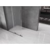 Mexen Velar verschiebbare Duschwand Walk-in 100 x 200 cm, Frost 8 mm, Gunmetal - 871-100-000-33-95