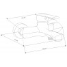 Mexen Sabre R62 Badewannenarmatur mit Duschset, Schwarz - 7213R62-70