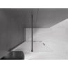 Mexen Velar Walk-In-Duschwand zum Schieben 110 x 200 cm, mattiert 8 mm, Gun Metal - 871-110-000-33-95