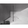 Mexen Velar Duschwand verschiebbar Walk-in 80 x 200 cm, Frostglas 8 mm, Gun Metal - 871-080-000-33-95