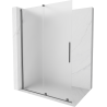 Mexen Velar Duschwand zum Schieben Walk-in 160 x 200 cm, Frost 8 mm, Gun Metal - 871-160-000-33-95
