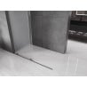 Mexen Velar Schiebedusche Walk-in 140 x 200 cm, Frost 8 mm, Gun Metal - 871-140-000-33-95