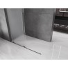 Mexen Velar Duschwand zum Schieben Walk-in 130 x 200 cm, Frostglas 8 mm, Gun Metal - 871-130-000-33-95