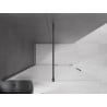 Mexen Velar Duschwand zum Schieben Walk-in 160 x 200 cm, Frost 8 mm, Gun Metal - 871-160-000-33-95