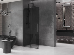 Mexen Velar Duschwand Walk-in 120 x 200 cm, grafit 8 mm, Gun Metal - 871-120-000-43-95