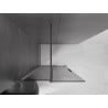 Mexen Velar Duschwand Walk-in 120 x 200 cm, grafit 8 mm, Gun Metal - 871-120-000-43-95