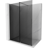 Mexen Velar Duschwand verschiebbar Walk-in 130 x 200 cm, Grafit 8 mm, Gun Metal - 871-130-000-43-95