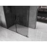 Mexen Velar Duschwand verschiebbar Walk-in 130 x 200 cm, Grafit 8 mm, Gun Metal - 871-130-000-43-95