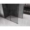 Mexen Velar Duschwand schiebbar Walk-in 160 x 200 cm, Grafit 8 mm, Gun Metal - 871-160-000-43-95