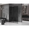 Mexen Velar Duschwand verschiebbar Walk-in 140 x 200 cm, grafit 8 mm, Gun Metal - 871-140-000-43-95