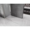 Mexen Velar verschiebbare Walk-in-Duschwand 130 x 200 cm, Frostglas 8 mm, gebürsteter Nickel - 871-130-000-33-97