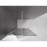 Mexen Velar Schiebedusche Walk-in 75 x 200 cm, Graphit 8 mm, gebürsteter Nickel - 871-075-000-43-97